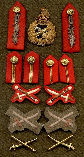  Artifacts and image courtesy Dwayne Hordij.  At top centre is the cap badge worn by General Officers.